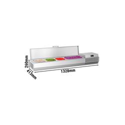 Countertop Prep Well PREMIUM PLUS - 1328x353mm - 5x GN 1/4