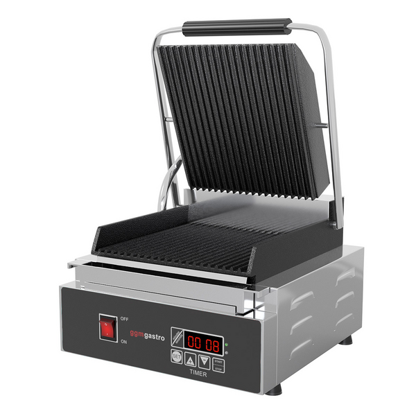 Tost Makinesi - 1,8 kW - Dijital -Üst & Alt Oluklu- Izgara yüzeyi: 230x220 mm