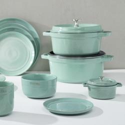 STAUB | LA COCOTTE - Kookpot - Ø 220mm - Gietijzer - Saliegroen