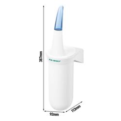 AIR-WOLF | Držač WC četke - Zatvoren - ABS plastika - Bijela boja