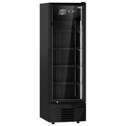 Vitrină frigorifică pentru băuturi - 590 mm - 330 litri - control digital - 1 ușă din sticlă batantă - temperatură +2/+8 °C - negru