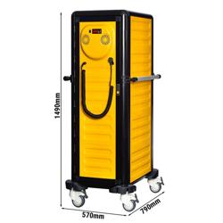 Professional Mobile Food Warming Cabinet 24 × GN 1/1 – 65–90°C - Yellow