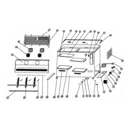 Flessenkoeler bovenlader - zwart - 282L
