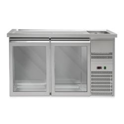 Ψυγείο Back Bar βιτρίνα PREMIUM PLUS - 1550x700 mm - 2 γυάλινες πόρτες