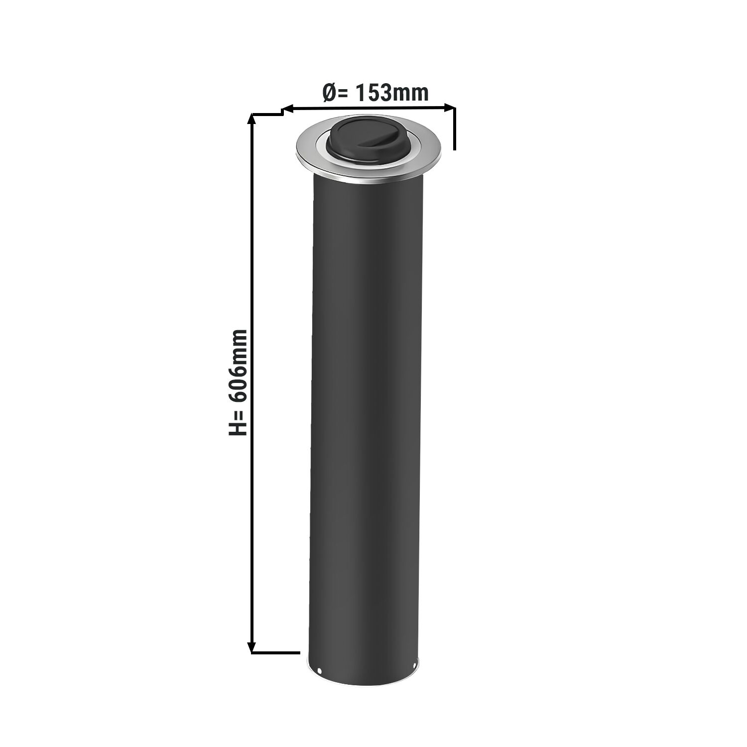 Distribuitor de capace din plastic cu arc – variantă de montare încorporată