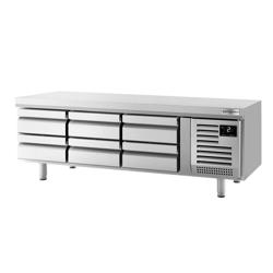 Base refrigerata PREMIUM PLUS [+2°/+8°C] - 2000mm - 310L - 6 cassetti - 6x GN 1/1 - Per IT