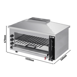 Horno de pita/salamandra - con 4 quemadores - 0,99 m
