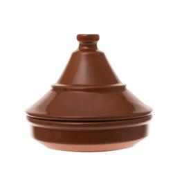 (6 قطع) سلطانية CLASSICO - خزف حجري - دائري - Ø 140mm - مع غطاء | آمن لغسالة الصحون | آمن للمايكرويف | آمن للفرن حتى 230°C - بني