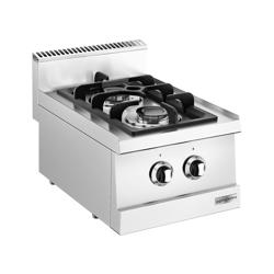 موقد غاز GIUSEPPE - 600 - 400x600x300mm - 6,53 kW - 2 شعلات - طراز عالي الأداء