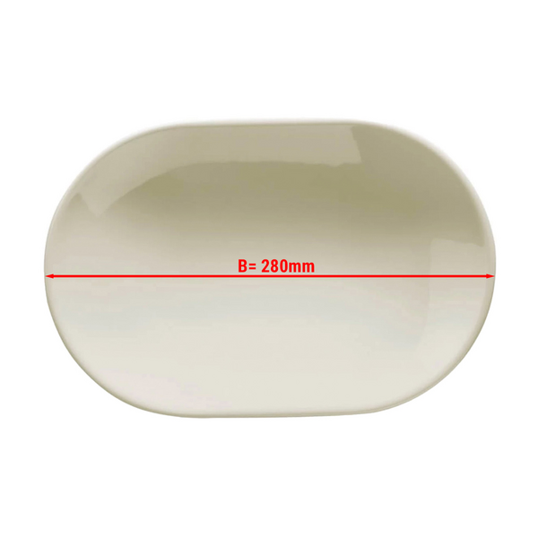 (24 piezas) TEOS - Plato / Bandeja ovalada - 28 cm