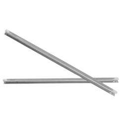 Șine din oțel inoxidabil - 530 mm - potrivite pentru mesele frigorifice din seriile KTS și GTS