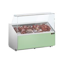 Balcão frigorífico - 1256x979mm - 262L - 2 portas - +2 a +6°C; Painel frontal Hellgrün (RAL6019)