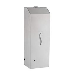 Dispenser di sapone liquido - automatico a sensore - 1000 ml - Acciaio inox - con finestra livello