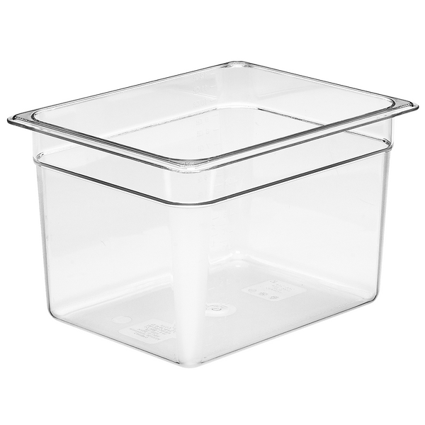(6 Stück) CAMBRO | CAMWEAR® - Polycarbonat GN-Behälter 1/2 - Clear - Höhe: 200mm