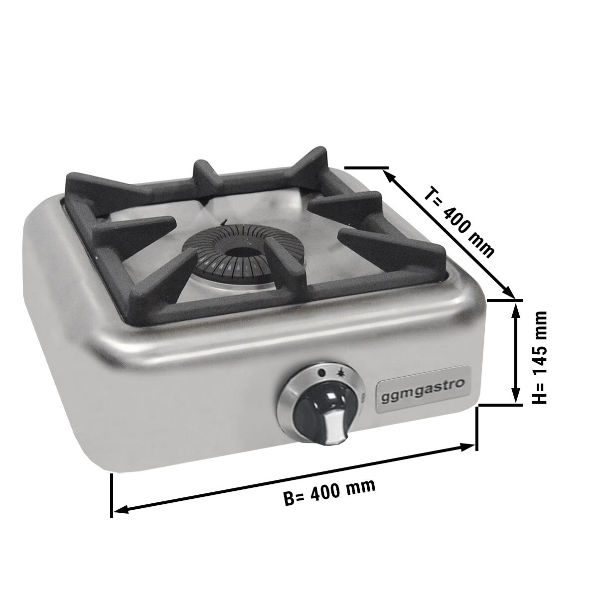 Réchaud à gaz - 4kW - 1 brûleur
