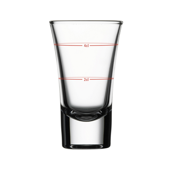 (12 piezas) MUNICH - vaso de chupito - 60 cc - calibrado a 20 cc y 40 cc
