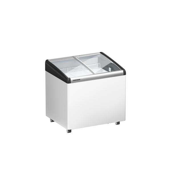 LIEBHERR commercial chest freezer - 143 litres - with sliding glass lid - white