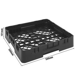 CAMBRO | CAMRACK® - Temel lavabo sepeti 1/1 - 500x500mm - Siyah