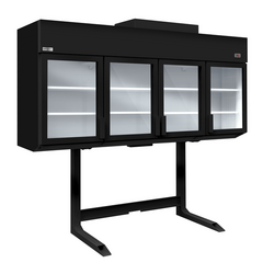 Koel-/vriescombinatie voor wandmontage - 2500mm - met 6 planken