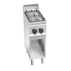 Fogão a gás - 2x queimadores (9,5 kW) com chama piloto