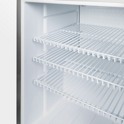GASTRO-COOL | Minibar koelkast - 430mm - 62 liter - met 1 glazen deur - Zilver