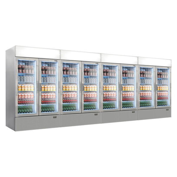 (4 piezas) Refrigerador de bebidas - 4192 litros (volumen neto) - GRIS