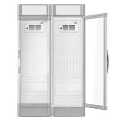 (2 stuks) Drankenkoelkast ECO - 1190mm - 694 liter - met 2 glazen deuren - Grijs