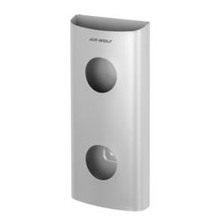 AIR-WOLF | Wall-Mounted Sanitary Bag Dispenser – Stainless Steel - 25 Bag Capacity