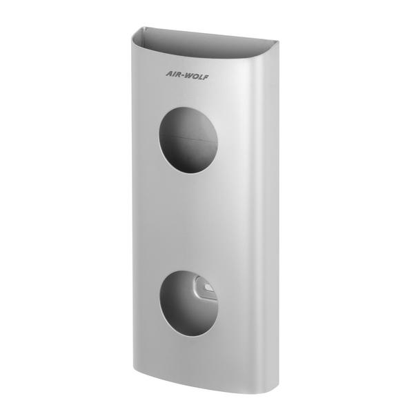 AIR-WOLF | Wall-Mounted Sanitary Bag Dispenser – Stainless Steel - 25 Bag Capacity