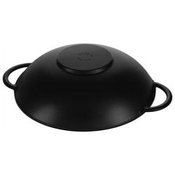 STAUB | SPECIALITIES - Wok sa staklenim poklopcem - Ø 370 mm - Lijevano željezo - Crna boja 