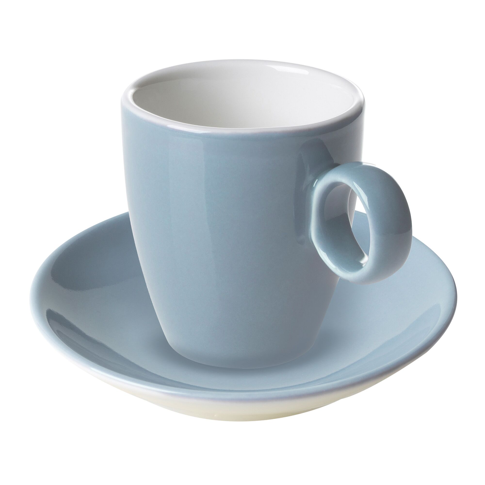 (6 pcs) BART COLOUR CAFE - Soucoupe pour tasse à espresso - Ø110mm - Hellblau