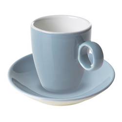 (6 stuks) BART COLOUR CAFE - Espresso schotel - Ø 110mm - Lichtblauw