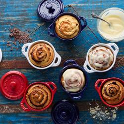 STAUB | CERAMIQUE - Kookpot set van 4 - Ø 100mm - Keramiek - Kersenrood