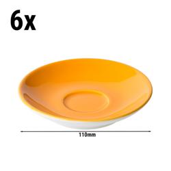 (6 pcs) BART COLOUR CAFE - Espresso saucers - Ø110mm - Orange