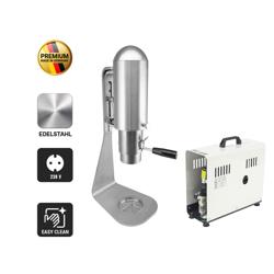 Prensa para gelado tipo esparguete Profissional UNICA - com molde para esparguete - Inox