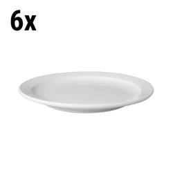 (6 piezas) Plato plano Mammoet - Ø 21 cm - Blanco