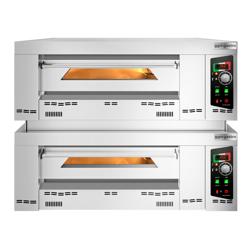 (2 szt.) Gazowy Piec do pizzy - 2 x 9 x Ø34cm - Manualne