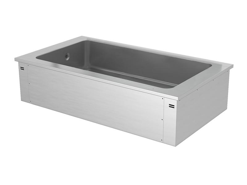 Built-in ice tray - 1.5m - 4x GN 1/1