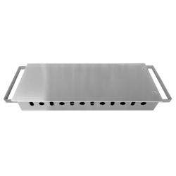 Commercial Warming Plate - 3 Burners – Stainless Steel – 465×175×65 mm – Aluminium heat plate
