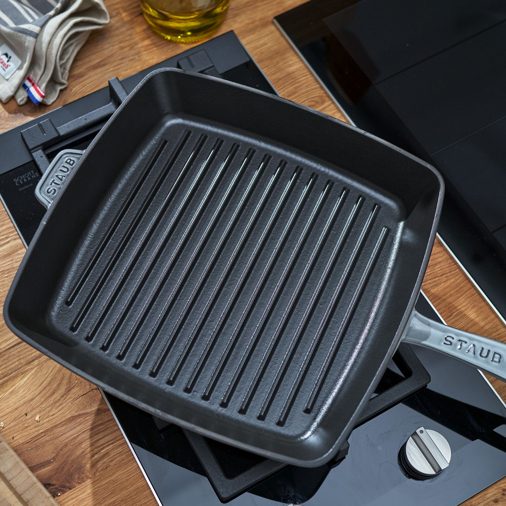 STAUB | GRILL PANS - American Grill - 300x300 mm - Fonte - Gris Graphite        