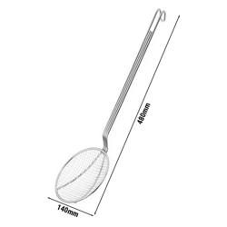 Fritovací naběračka - Ø 143 mm - délka rukojeti: 340 mm - nerezová ocel