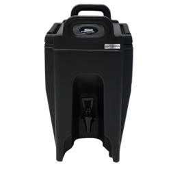 Contenitore isotermico per bevande con rubinetto - 10L - con maniglie - Nero