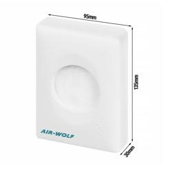 AIR-WOLF | Washroom Sanitary Bag Dispenser – Wall-Mounted – ABS – 25-Bag Capacity – White