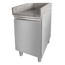 Kassadisk - 1 dörr - 500x700 mm - rostfritt stål
