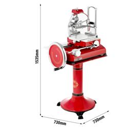Volano handsnijmachine - Mes Ø350mm - rood - incl. onderstel