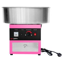 Sockervaddsmaskin - Ø 520mm - 950 watt - rosa - inkl. Spottskydd
