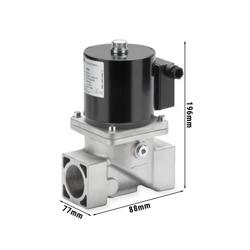 Gasmagneetventiel VML - 119x199x100mm - DN10 - Norm EN161