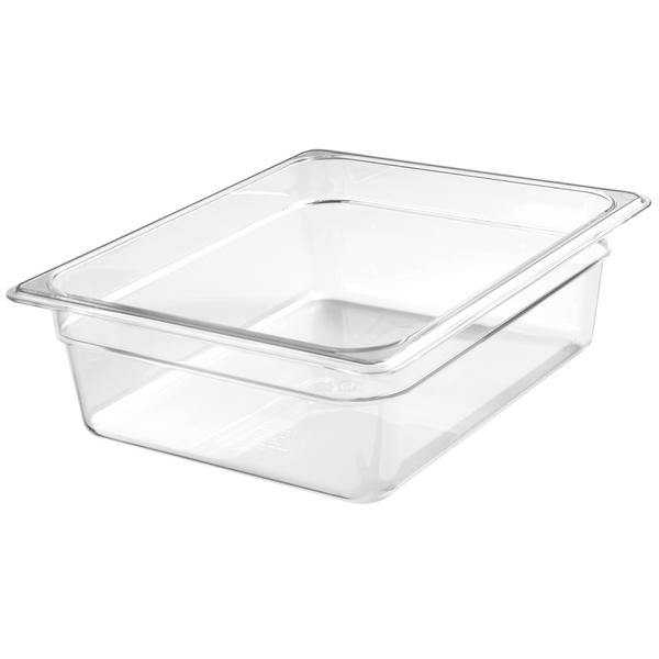 (6 piezas) CAMBRO | Contenedores GN de policarbonato Camwear® 1/2 - transparente - profundidad 100 mm