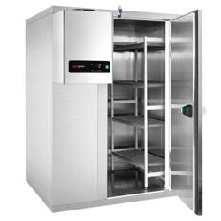 Rozsdamentes acél hűtőkamra - 1500x1500 mm - 3,50 m³ - beépített monoblokkal