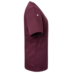 (6 st) Karlowsky - kortärmad damtunika Essential - aubergine - storlek: 34